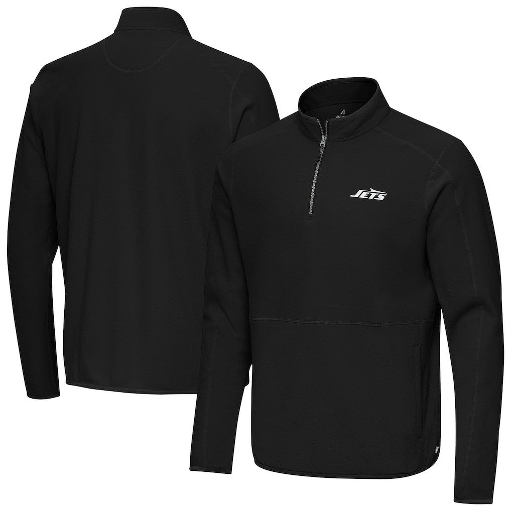 New York Jets  Antigua Step Up Quarter-Zip Pullover