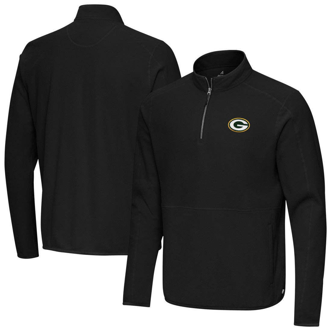 Green Bay Packers  Antigua Step Up Quarter-Zip Pullover