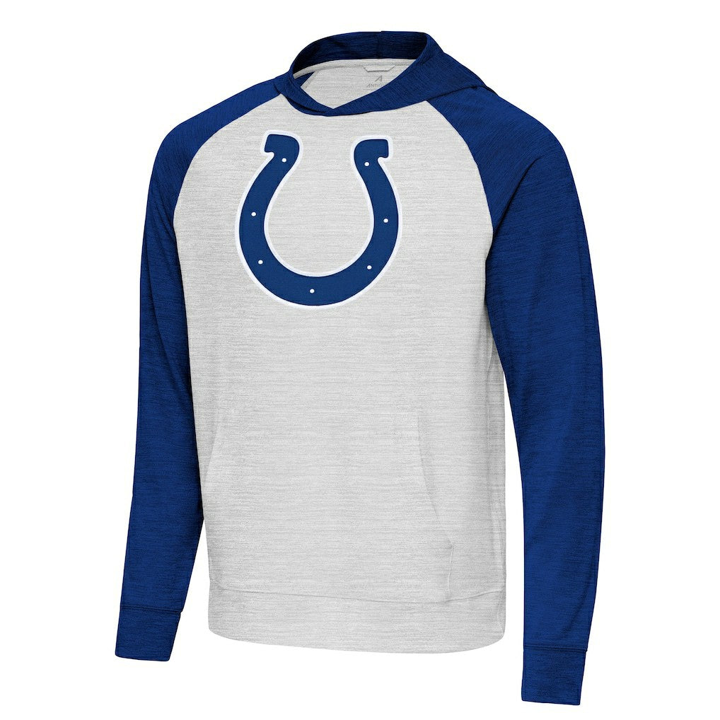 Indianapolis Colts  Antigua Urgent Raglan Pullover Hoodie
