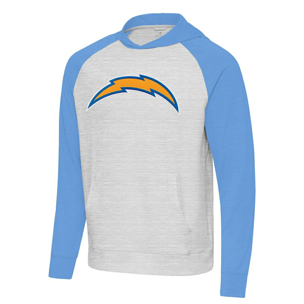 Los Angeles Chargers  Antigua Urgent Raglan Pullover Hoodie