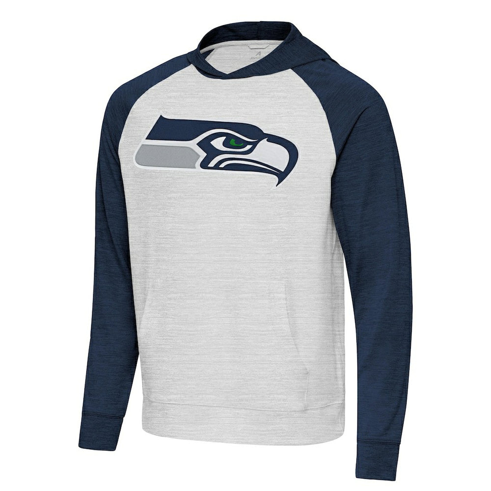 Seattle Seahawks  Antigua Urgent Raglan Pullover Hoodie