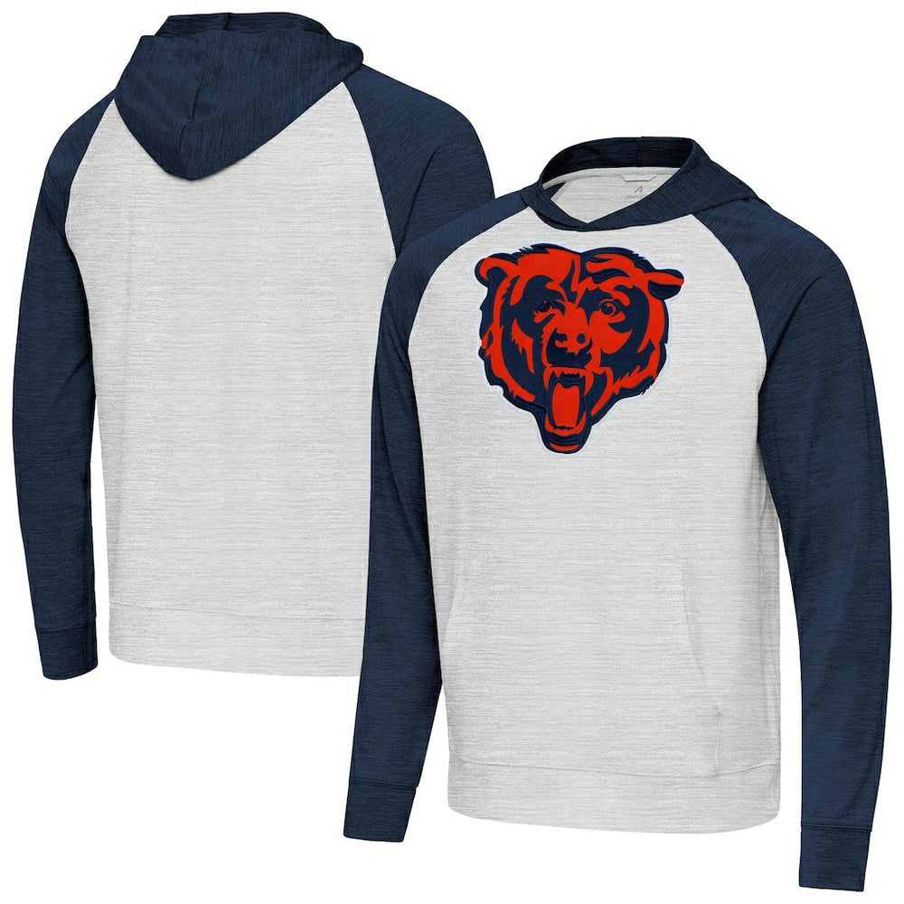 Chicago Bears  Antigua Urgent Raglan Pullover Hoodie