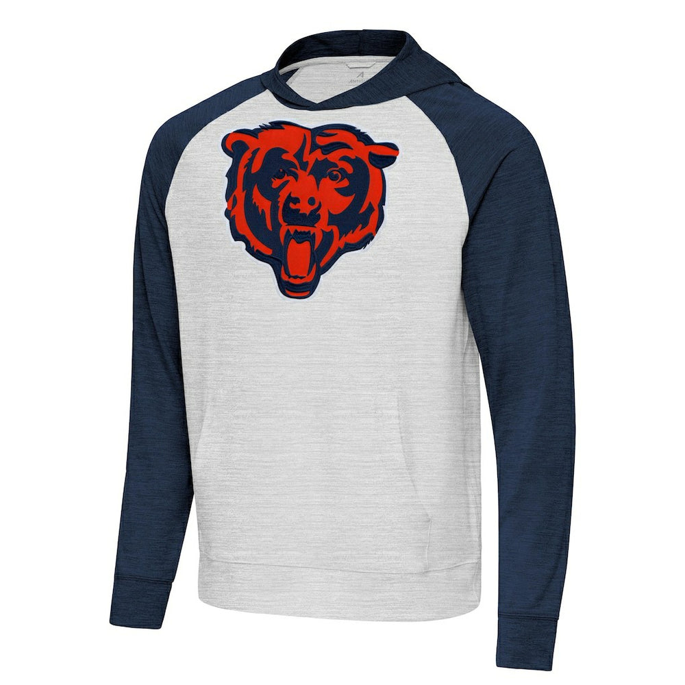 Chicago Bears  Antigua Urgent Raglan Pullover Hoodie