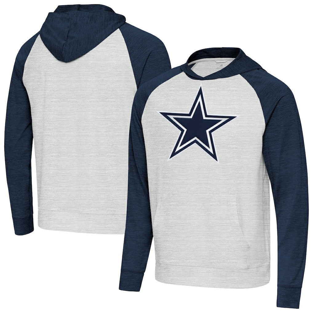 Dallas Cowboys  Antigua Urgent Raglan Pullover Hoodie