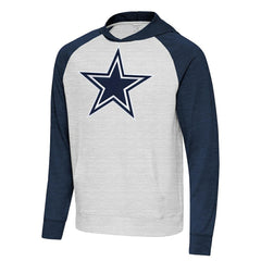 Dallas Cowboys  Antigua Urgent Raglan Pullover Hoodie