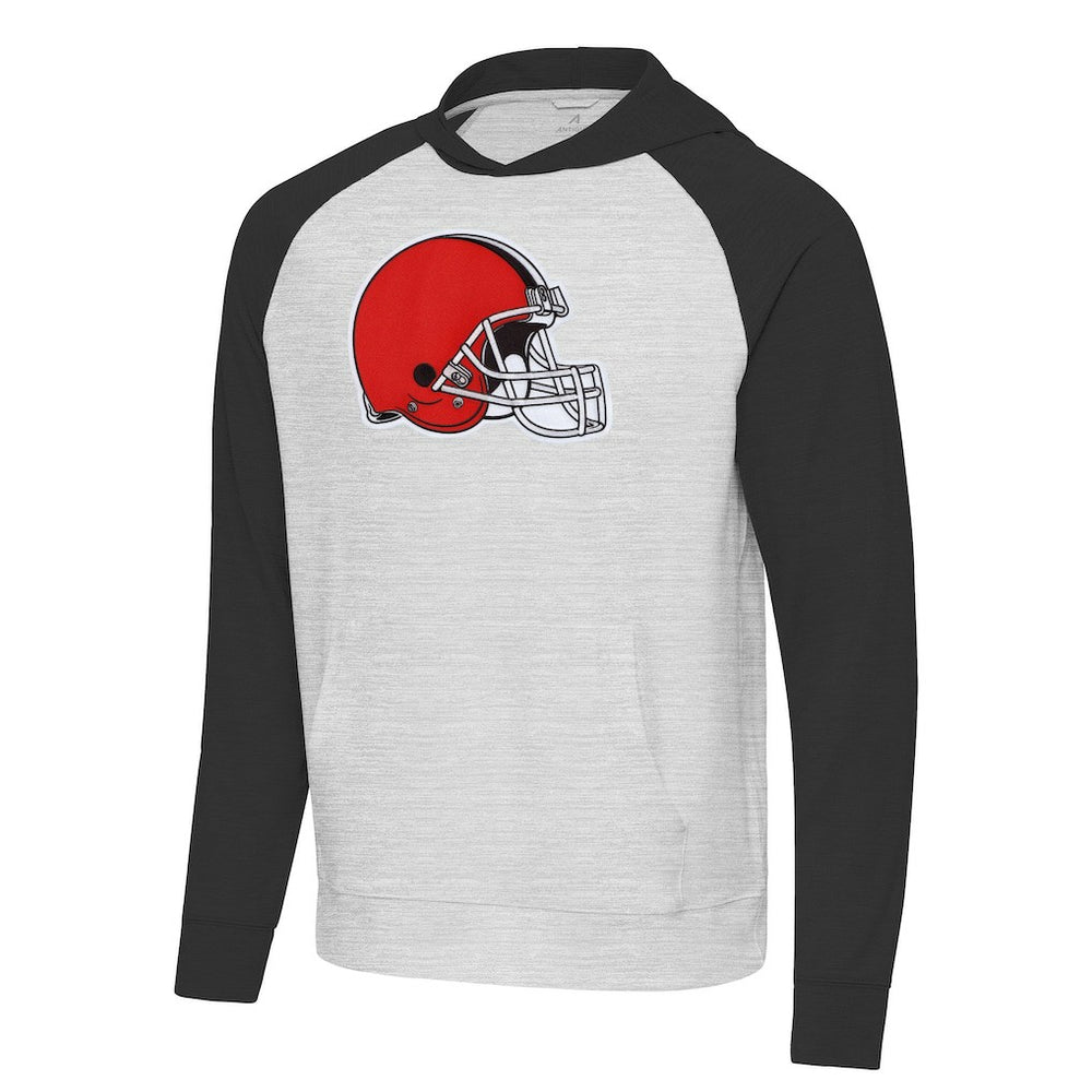 Cleveland Browns  Antigua Urgent Raglan Pullover Hoodie