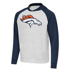 Denver Broncos  Antigua Urgent Raglan Pullover Hoodie