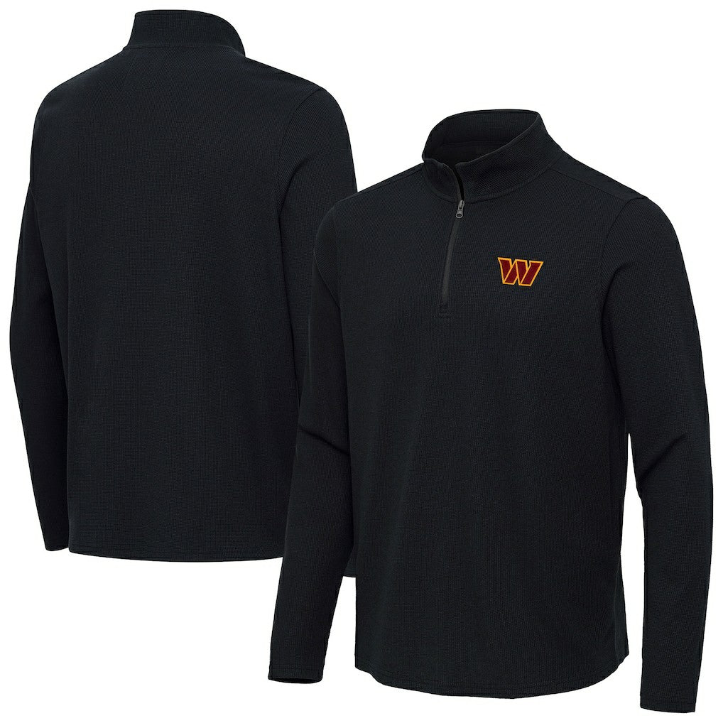 Washington Commanders  Antigua Sync Tri-Blend Quarter-Zip Pullover