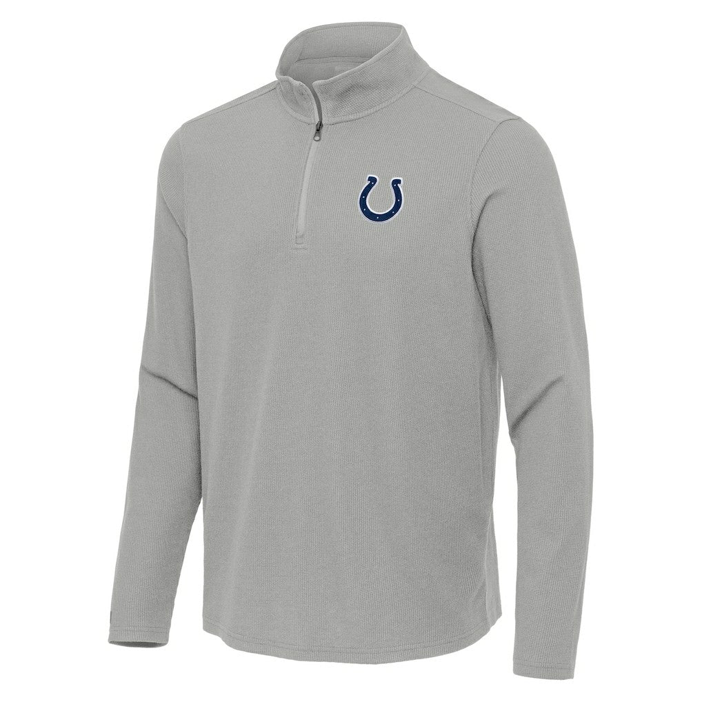 Indianapolis Colts  Antigua Sync Tri-Blend Quarter-Zip Pullover