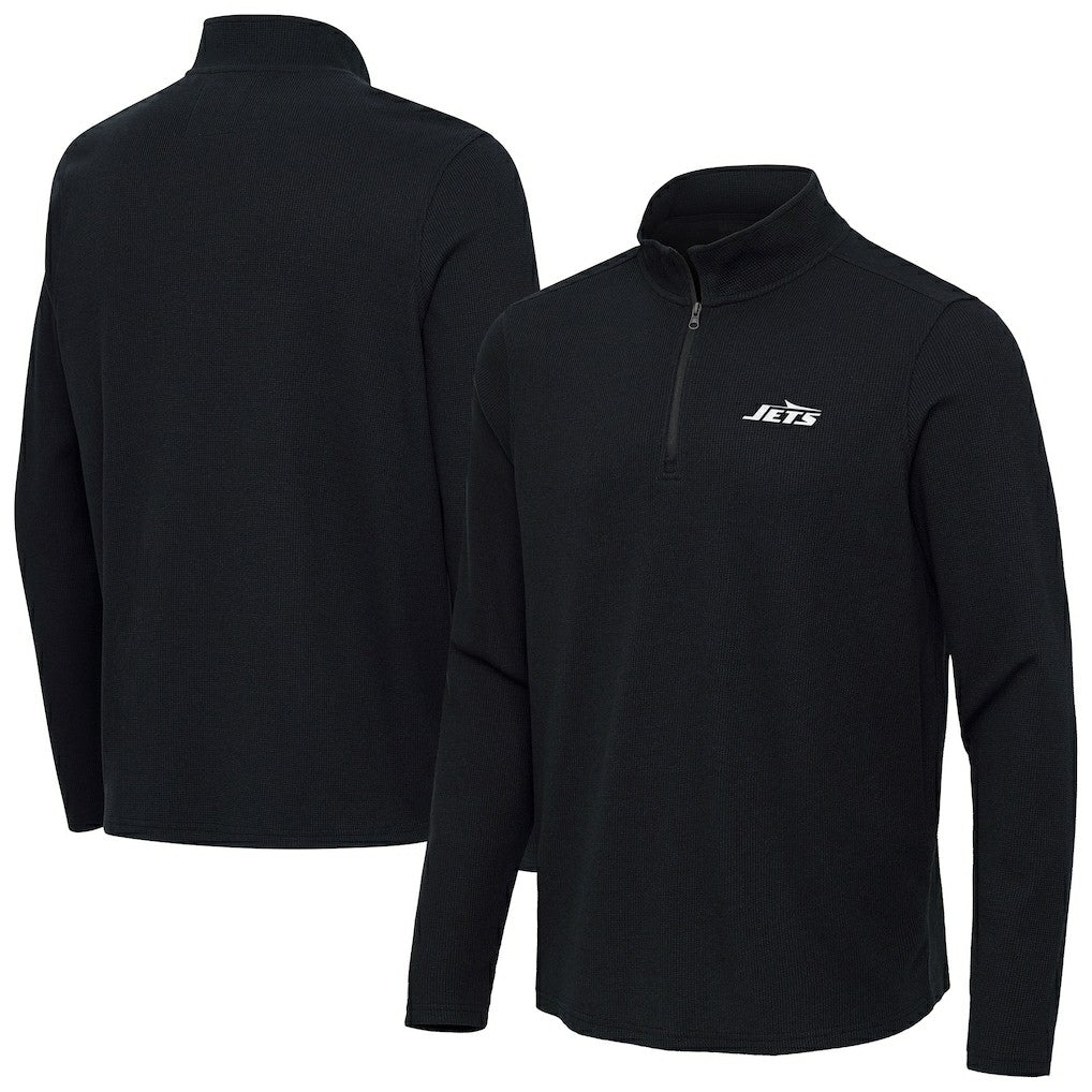 New York Jets  Antigua Sync Tri-Blend Quarter-Zip Pullover