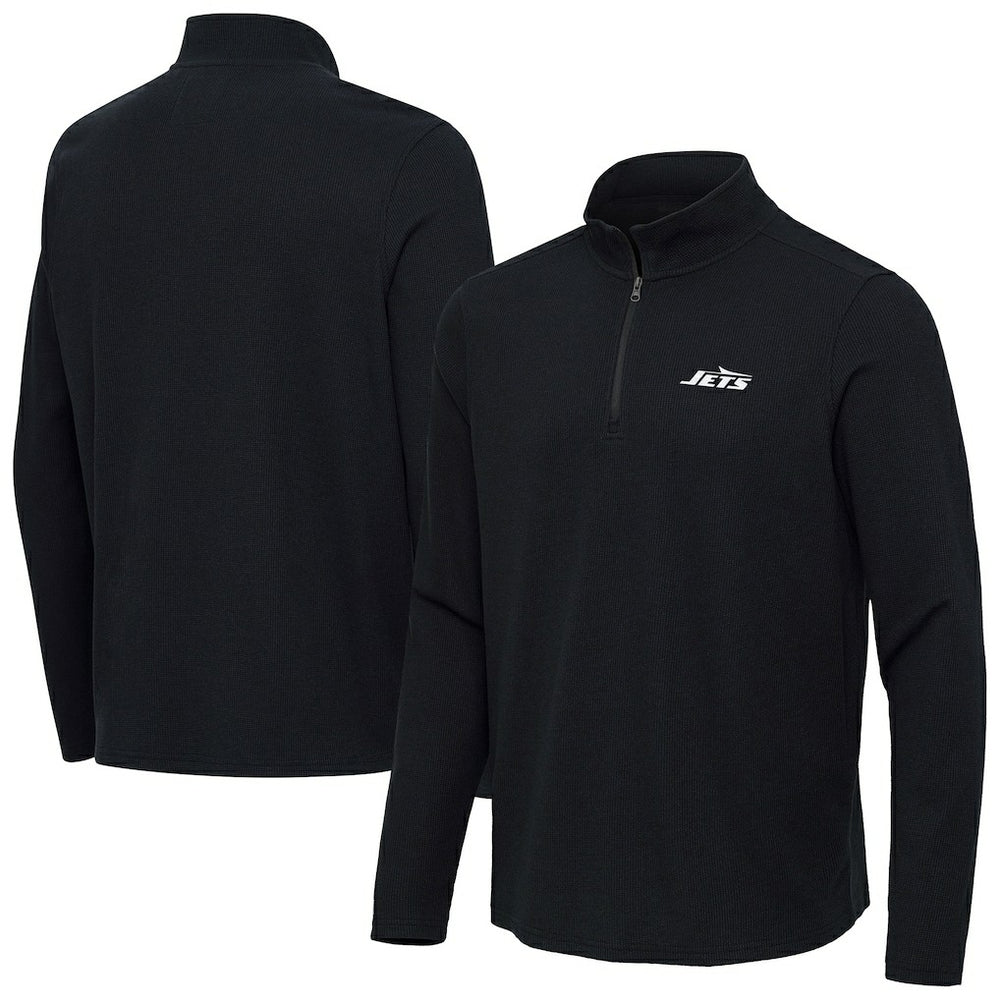 New York Jets  Antigua Sync Tri-Blend Quarter-Zip Pullover