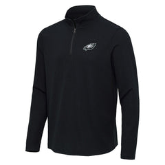 Philadelphia Eagles  Antigua Sync Tri-Blend Quarter-Zip Pullover
