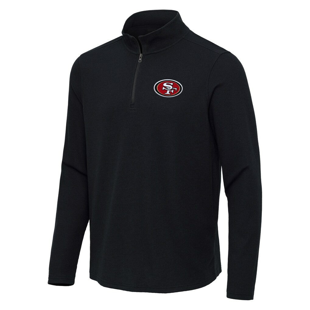 San Francisco 49ers  Antigua Sync Tri-Blend Quarter-Zip Pullover