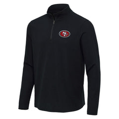 San Francisco 49ers  Antigua Sync Tri-Blend Quarter-Zip Pullover