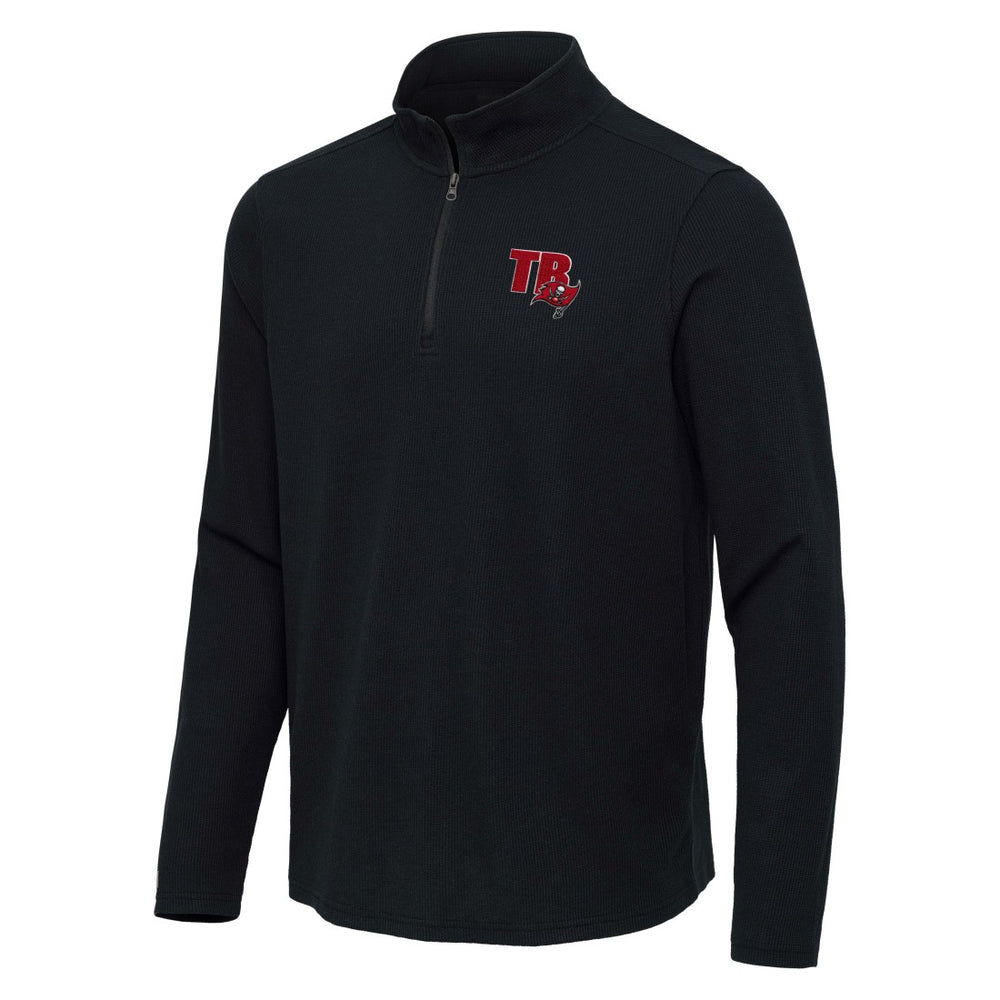 Tampa Bay Buccaneers  Antigua Sync Tri-Blend Quarter-Zip Pullover