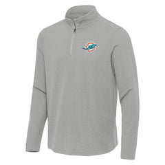 Miami Dolphins  Antigua Sync Tri-Blend Quarter-Zip Pullover