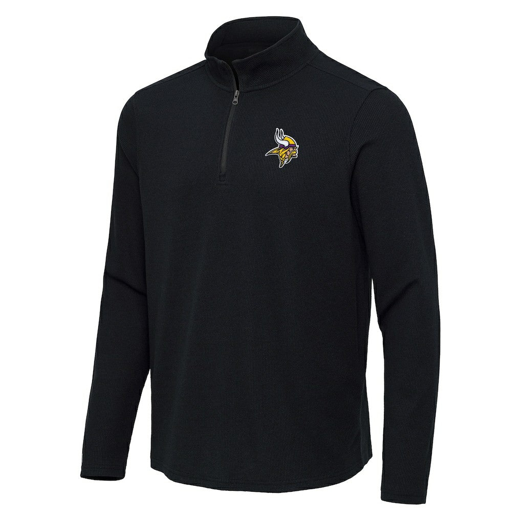Minnesota Vikings  Antigua Sync Tri-Blend Quarter-Zip Pullover