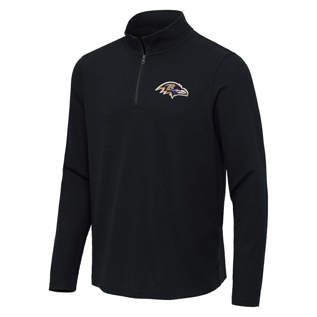 Baltimore Ravens  Antigua Sync Tri-Blend Quarter-Zip Pullover