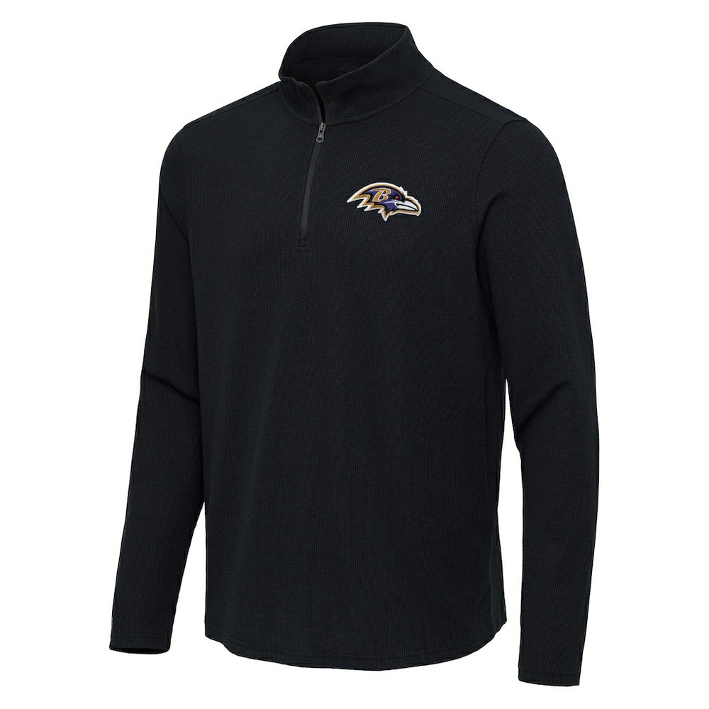 Baltimore Ravens  Antigua Sync Tri-Blend Quarter-Zip Pullover