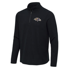 Baltimore Ravens  Antigua Sync Tri-Blend Quarter-Zip Pullover
