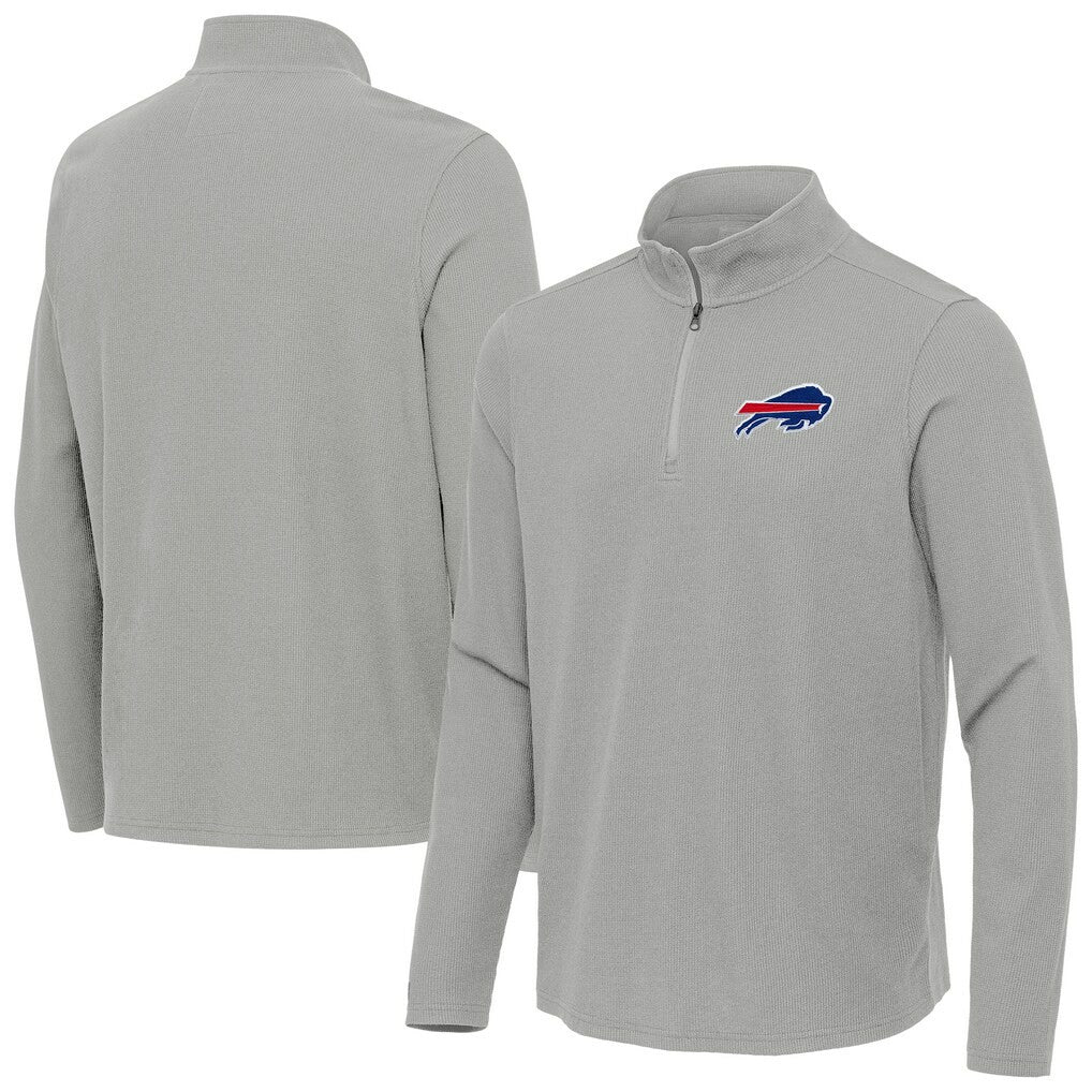Buffalo Bills  Antigua Sync Tri-Blend Quarter-Zip Pullover
