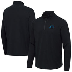 Carolina Panthers  Antigua Sync Tri-Blend Quarter-Zip Pullover