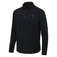 Carolina Panthers  Antigua Sync Tri-Blend Quarter-Zip Pullover