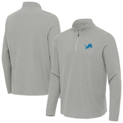 Detroit Lions  Antigua Sync Tri-Blend Quarter-Zip Pullover