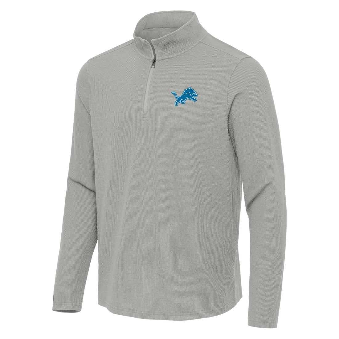 Detroit Lions  Antigua Sync Tri-Blend Quarter-Zip Pullover
