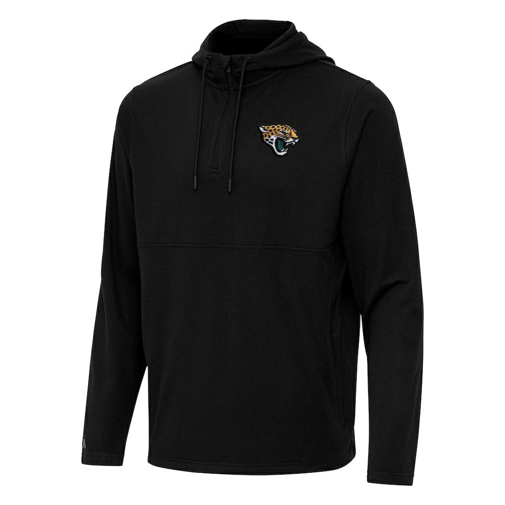 Jacksonville Jaguars  Antigua Connected Quarter-Zip Pullover Hoodie