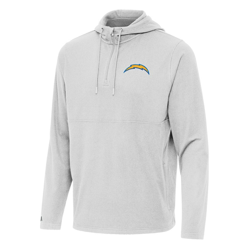 Los Angeles Chargers  Antigua Connected Quarter-Zip Pullover Hoodie