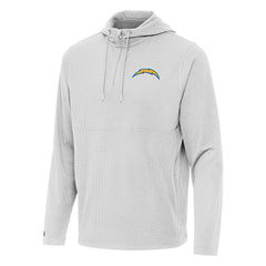 Los Angeles Chargers  Antigua Connected Quarter-Zip Pullover Hoodie