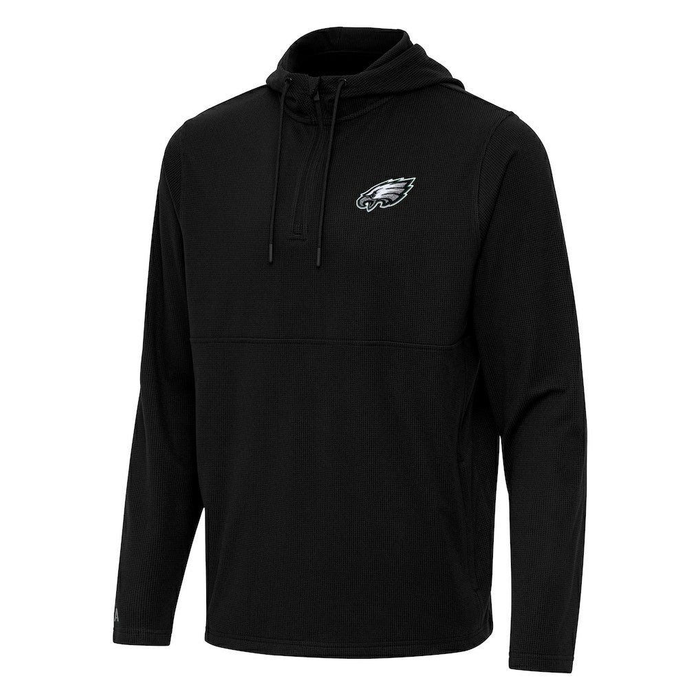 Philadelphia Eagles  Antigua Connected Quarter-Zip Pullover Hoodie