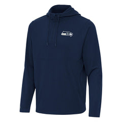 Seattle Seahawks  Antigua Connected Quarter-Zip Pullover Hoodie