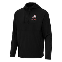 Cleveland Browns  Antigua Throwback Connected Quarter-Zip Pullover Hoodie