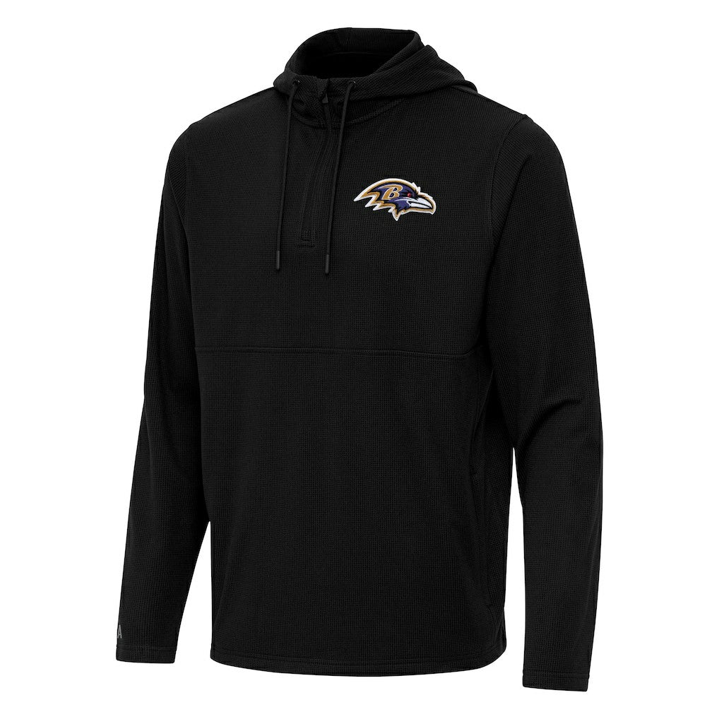 Baltimore Ravens  Antigua Connected Quarter-Zip Pullover Hoodie