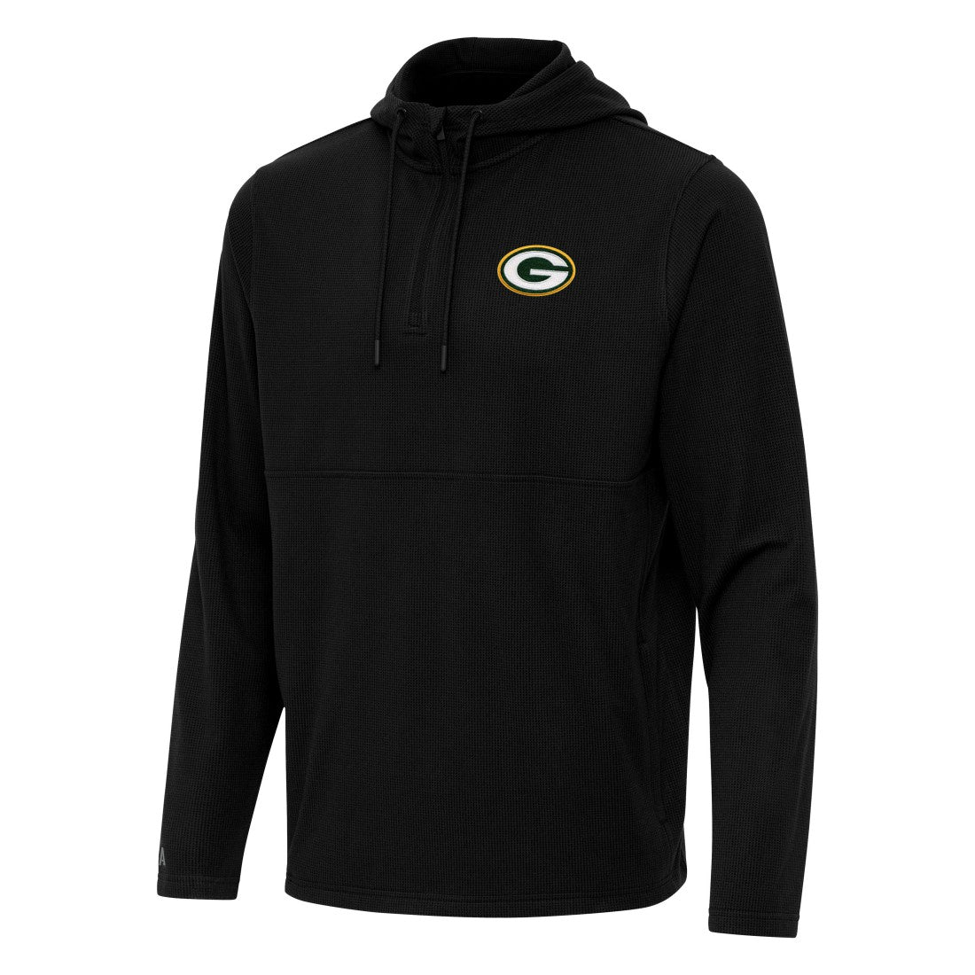 Green Bay Packers  Antigua Connected Quarter-Zip Pullover Hoodie