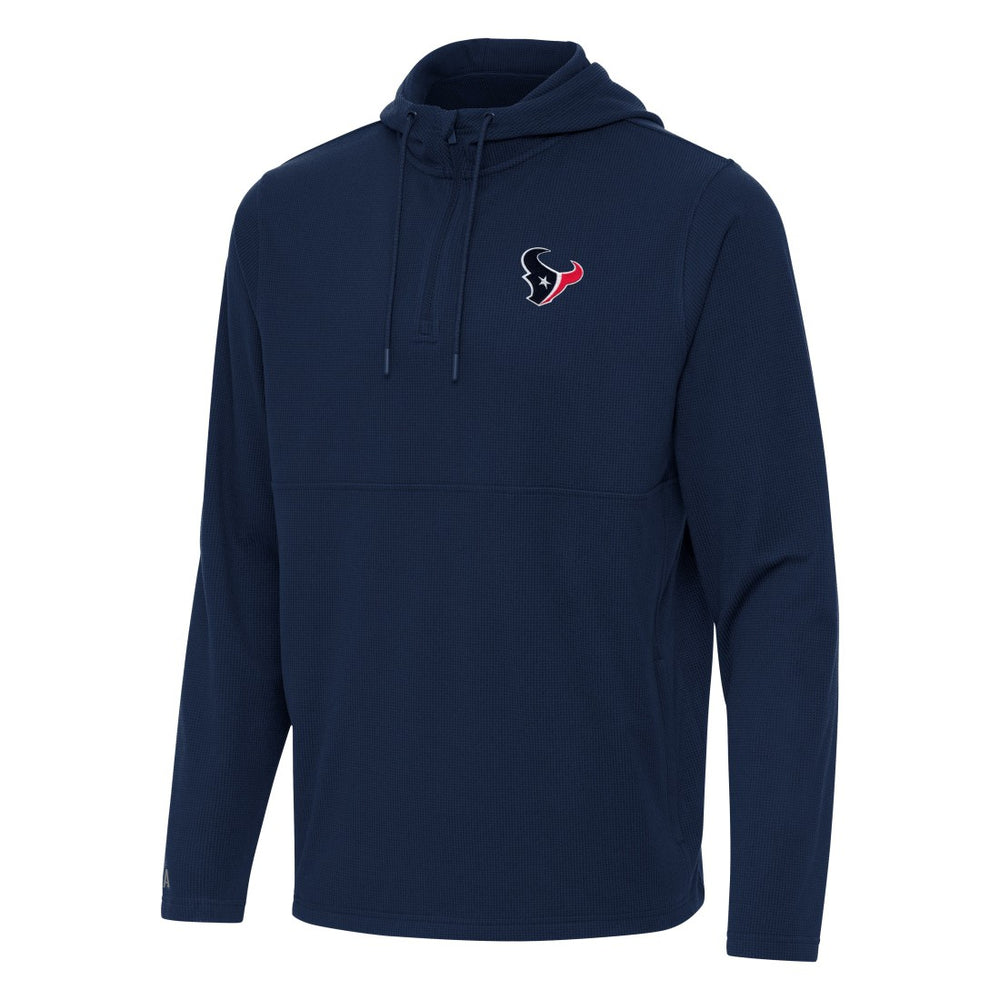Houston Texans  Antigua Connected Quarter-Zip Pullover Hoodie