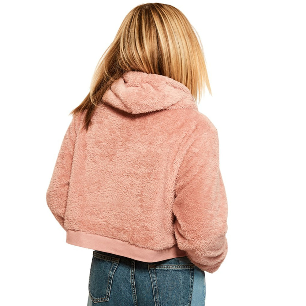 Pittsburgh Steelers  Jill Martin Women's Tonal Sherpa Cropped Hoodie