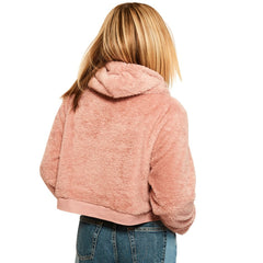 Buffalo Bills  Jill Martin Women's Tonal Sherpa Cropped Hoodie