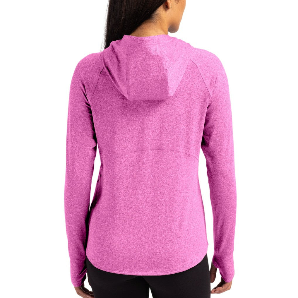 Baltimore Ravens  Cutter & Buck Women's Tonal Logo Adapt Knit Recycled Raglan Pullover Hoodie
