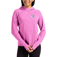 Kansas City Chiefs  Cutter & Buck Women's Tonal Logo Adapt Knit Recycled Raglan Pullover Hoodie