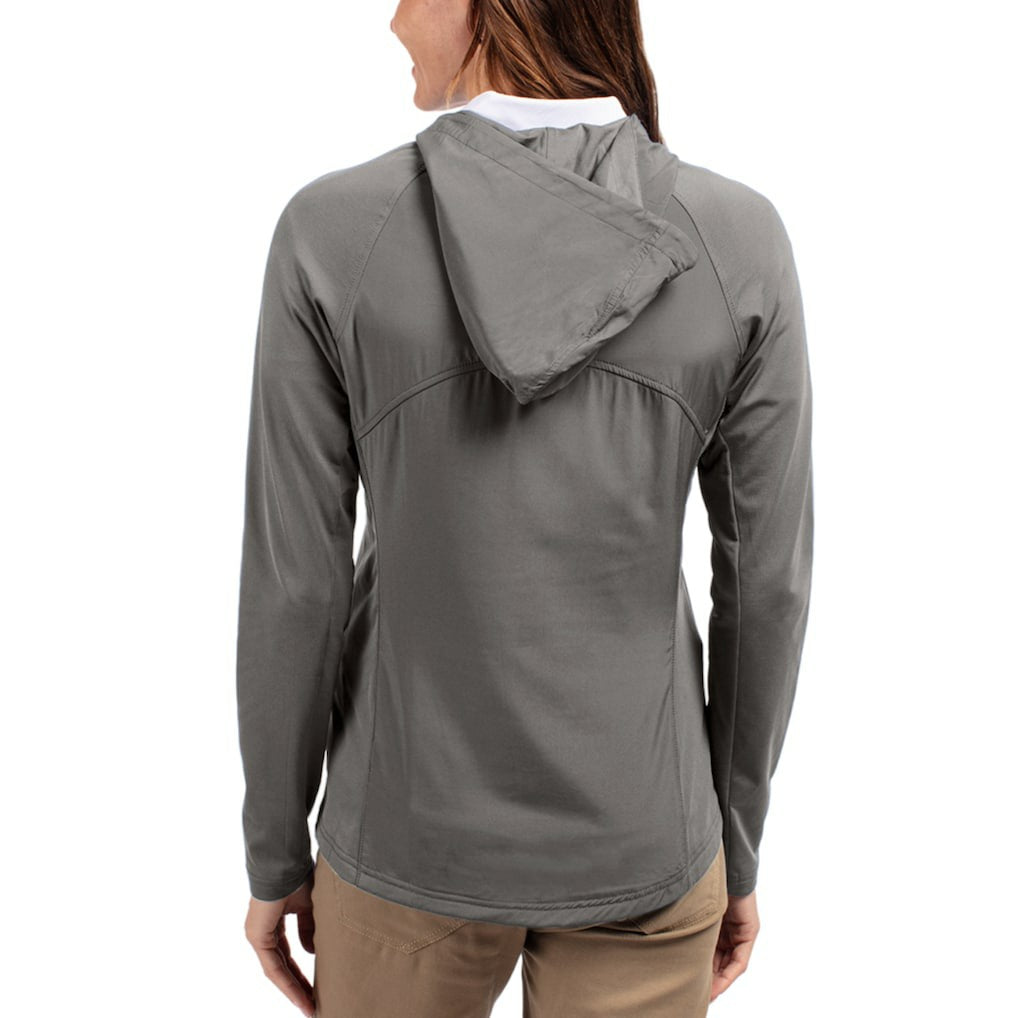 Baltimore Ravens  Cutter & Buck Women's Adapt Eco Knit Hybrid Recycled Raglan Full-Zip Hoodie Jacket