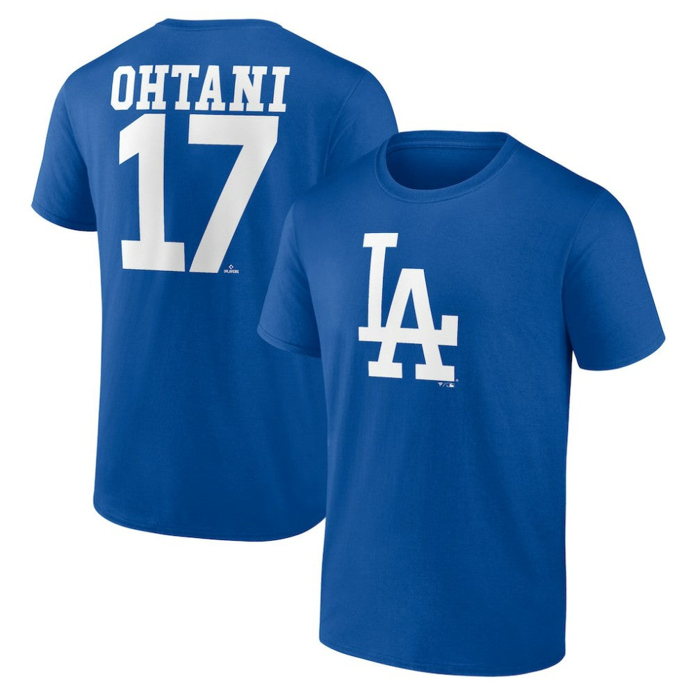 Shohei Ohtani Los Angeles Dodgers Player Name & Number T-Shirt | MLB Outlet