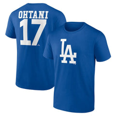 Shohei Ohtani Los Angeles Dodgers Player Name & Number T-Shirt | MLB Outlet
