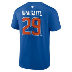 Leon Draisaitl Edmonton Oilers Fanatics Authentic Stack Name & Number T-Shirt Online