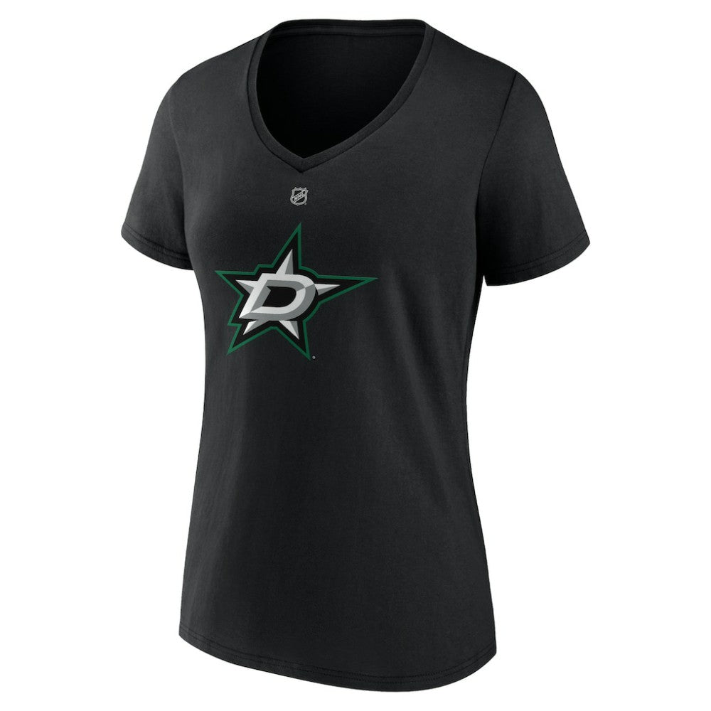 Mikko Rantanen Dallas Stars Fanatics Women's Authentic Stack Name & Number V-Neck T-Shirt Discount