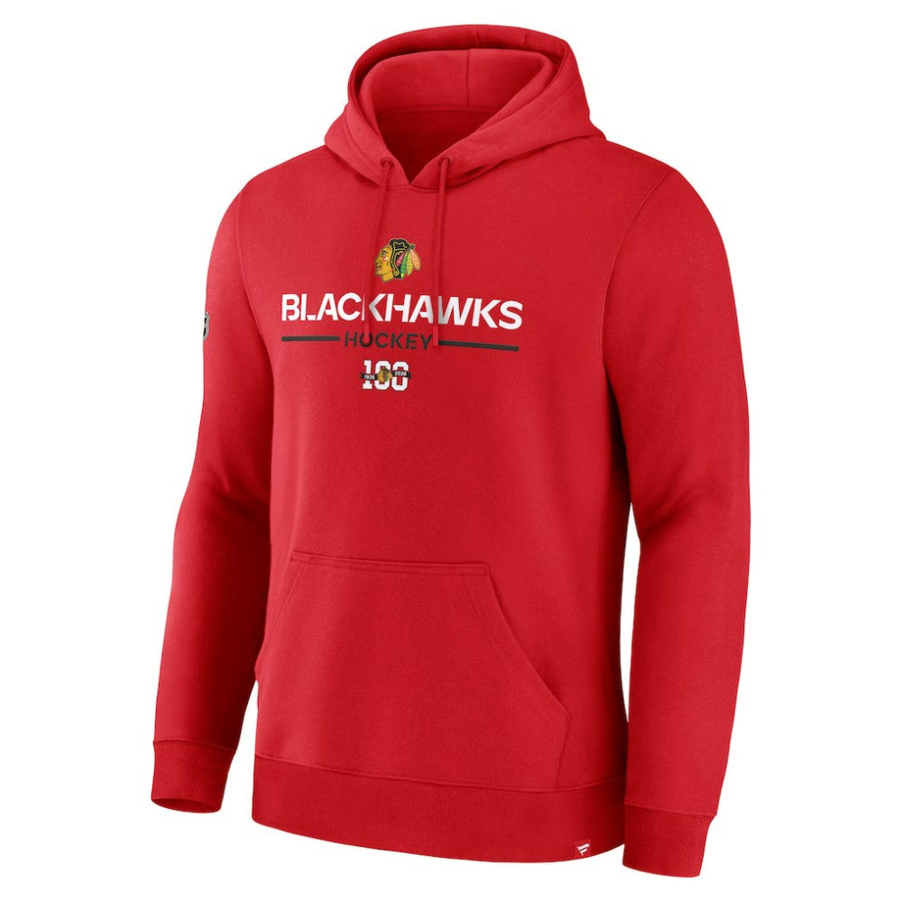 Chicago Blackhawks Fanatics Centennial Fleece Pullover Hoodie Online