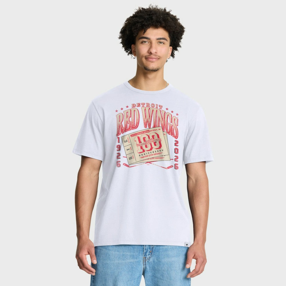 Detroit Red Wings Fanatics Centennial Legacy T-Shirt For Sale