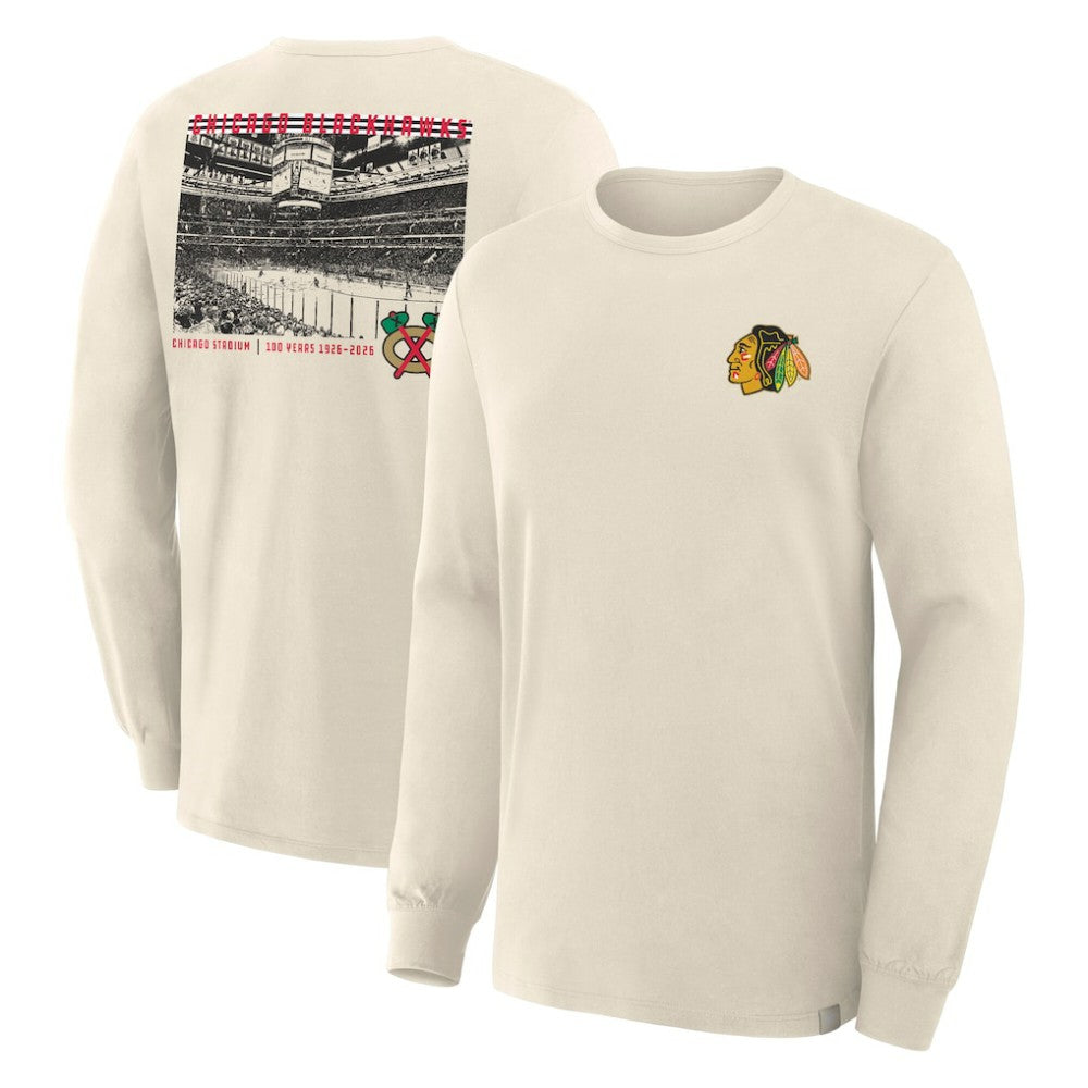 Chicago Blackhawks Fanatics Centennial Legacy Long Sleeve T-Shirt For Sale